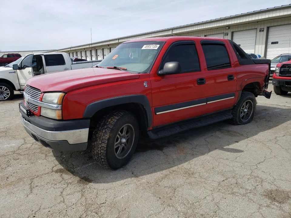 Chevrolet Avalanche 1500 2003 conjunto de espejo retrovisor puerta izquierda rojo usado 448462 Foto 4 de 4