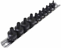 10Tlg SteckschlüSsel Schlagnuss Satz Torx T10-T50 Stecknuss Nuss Bit Bits Loch