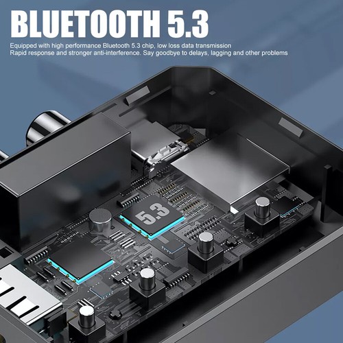Récepteur Bluetooth 5.3 Adaptateur Audio Stéréo Sans Fil Jack 3 5 Mm Aux Nfc ~ - Photo 13/17
