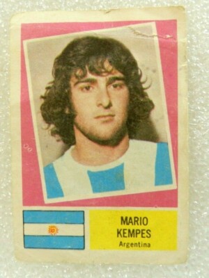 MARIO ALBERTO KEMPES ORIGINAL ALBUM 1978 FOOTBALL SOCCER CARD | eBay
