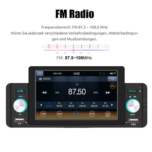 1 din apple carplay radio