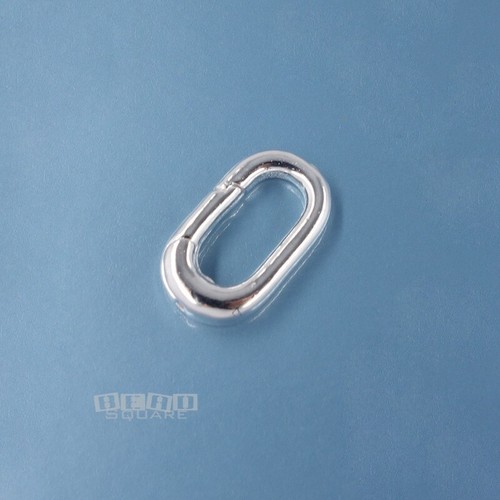 Sterlingsilber länglich Karabiner Link Stecker Verschluss/Kürzer 13,8 mm #33230 - Bild 2 von 3