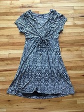 Slimpact Black and White Dress/Wear to Work/Size Small EUC
