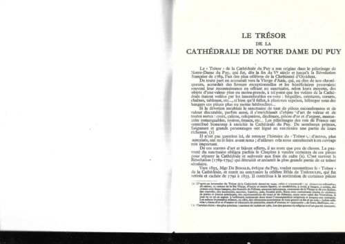 Trésor de la Cathédrale de Notre Dame du Puy 1955 REF E27H - Foto 3 di 8