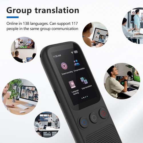 Portable Smart Translator Two-Way Real Time 138 Languages Device Instant Voice - Picture 8 of 16