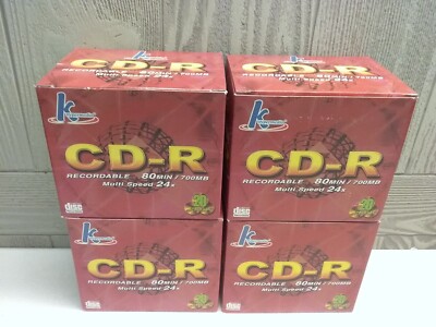 Lot of 80 K Hypermedia CD-R 80 Min./700 MB 4-20 Packs Recordable Cds Slim Case