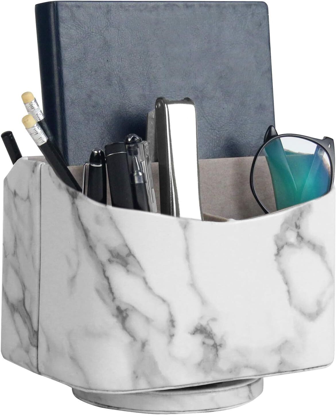 HofferRuffer Spinning Remote Control Holder, Controller White,Grey 