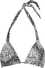 Vix by Paula Hermanny Forest Bia tube bikini top sz L black / white