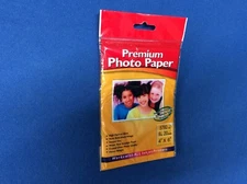 Photo paper, premium photo paper for all inkjet printers, 9 mil, 4"x6" 20 sheets