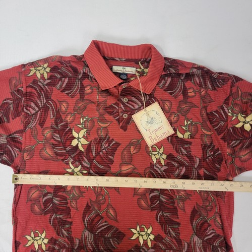 Tommy Bahama Men's Grenadine Short Sleeve Shirt Large L NEW 72% Silk Rust Tropic - Picture 8 of 10