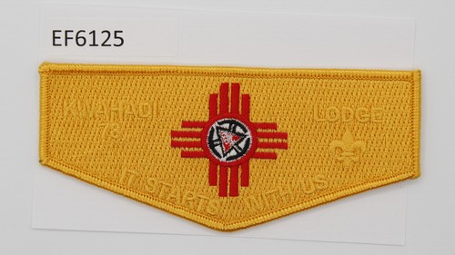 Boy Scout OA Flap Kwahadi Lodge 78 2015 Centennial New Mexico Flag