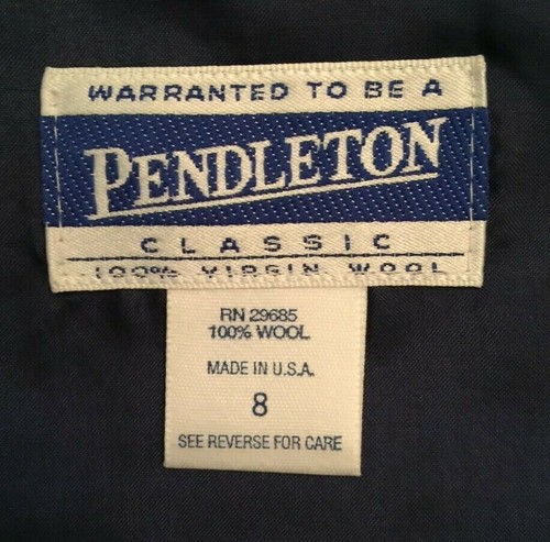 Pendleton Damen Button Down Weste Größe 8 rot blau grün kariert 100 % Schurwolle - Bild 2 von 12
