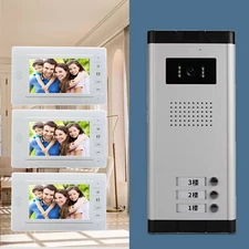 7" Apartment Wired Video Door Phone Intercom Entry System for Multi Units NewWs