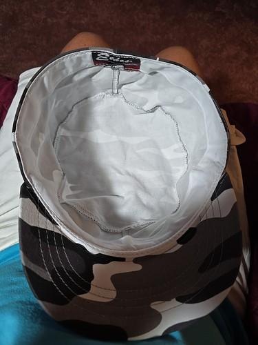 Camouflage Gray & Black Baseball Cap Hunting,Fishing - Picture 2 of 3