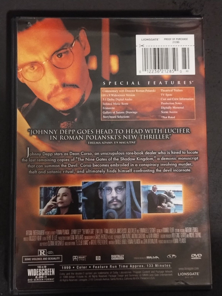 The Ninth Gate (DVD, 1999) 12236212850| eBay