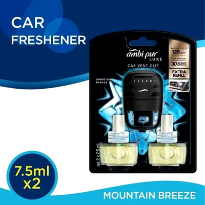 NEW! Ambi Pur Luxe Car Air Freshener (7.5ml x 2 Perfume Bottle) - FREE SHIPPING