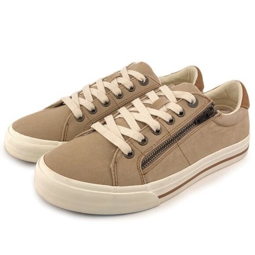 Sneakers Taos Z Soul in tela da donna taglia 8 W larghe scarpe da passeggio marrone dorato - Foto 3 di 13
