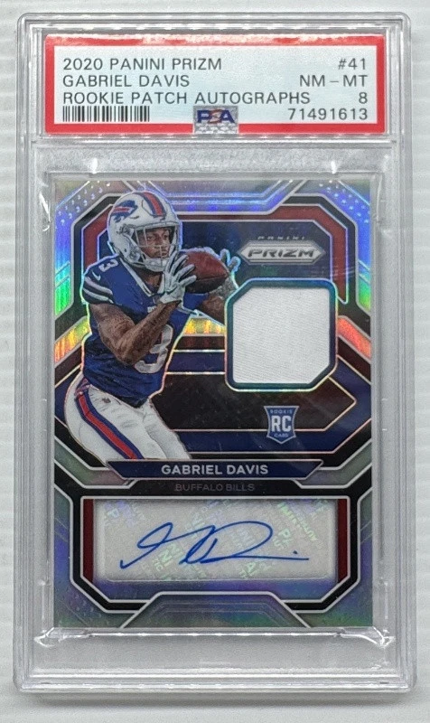 Gabriel Davis Panini Prizm Rookie Patch Autographs #41 Base