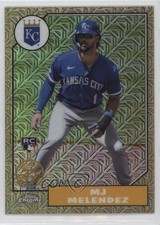 2022 Update 1987 Topps Chrome Silver Pack Series Mojo MJ Melendez #T87C-58 uk2