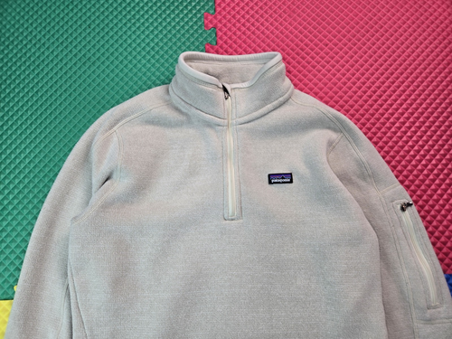 Patagonia Better Sweater weiß elfenbein Fleece 1/4 Zip Pullover Jacke Damen Large - Bild 4 von 7