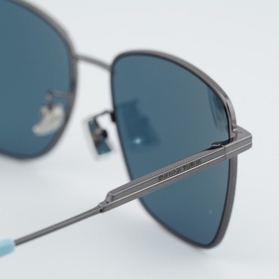 Bottega Veneta BV1237S 004 Gunmetal/Blue 57-16-145  display picture 3
