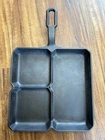 Griswold Cast Iron Colonial Breakfast Skillet No. 666 Large Block C