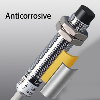 M12Approach Sensors NPN NO 5mm Metal Detection Sturdy Plastic Materials