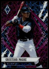 2021 Panini Chronicles #23 Cristian Pache Phoenix Purple Velocity RC