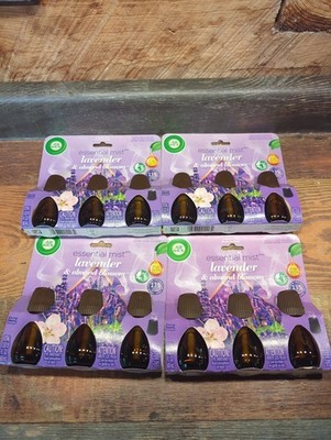 Air Wick Essential Mist Refill Lot Bundle 12 Total Lavender & Almond Blossom 