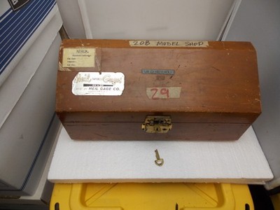HEIL TAPERED GAUGE Co.  Taper Gauge GUAGE,  W/case AND KEY missing few pieces