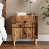 Nachttisch Altholz 43 X 34,5 X 48 Cm Holzwerkstoff