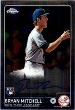 Bryan Mitchell 2015 Topps Chrome On Card Auto #AR-BM
