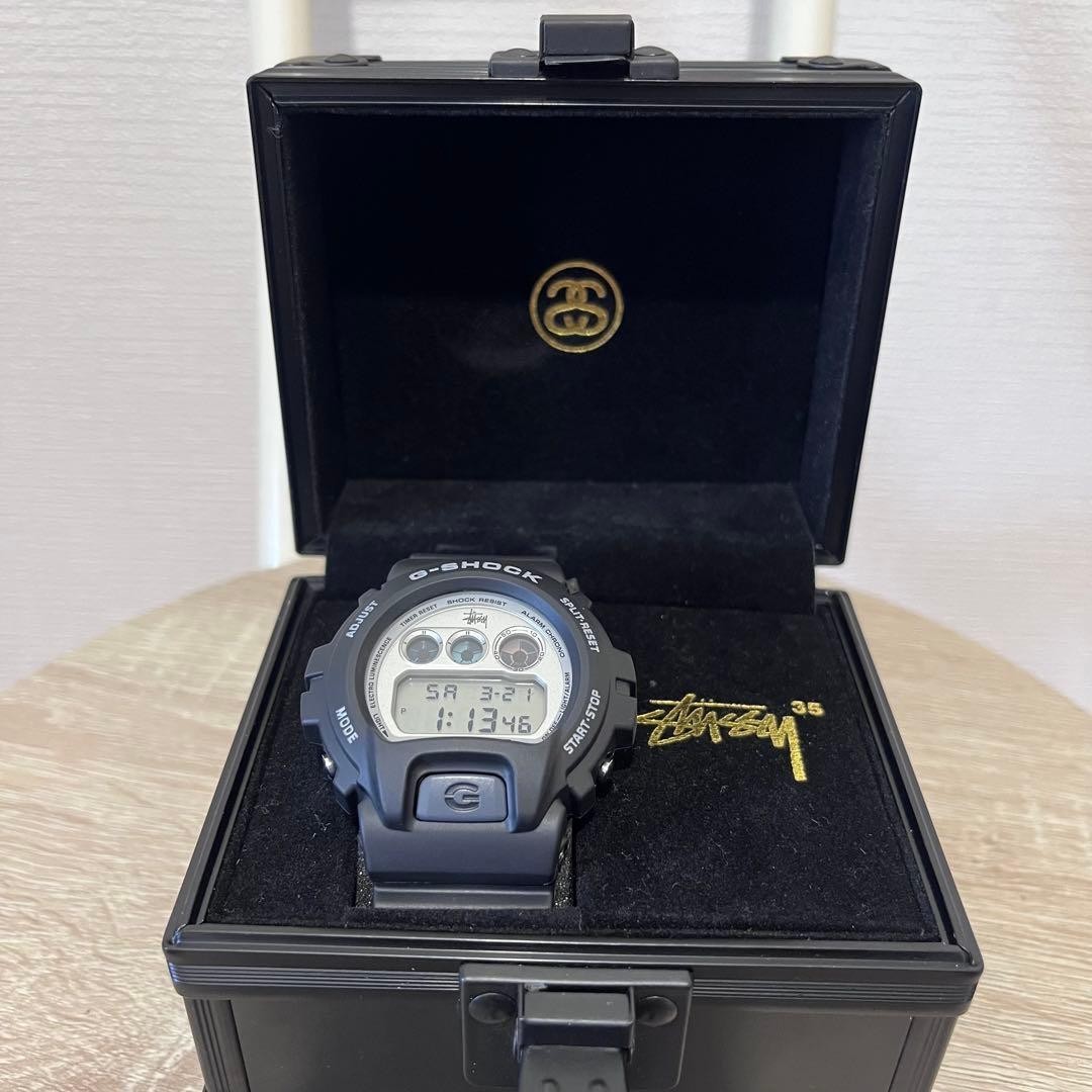 STUSSY✖︎G-SHOCK 35周年限定コラボモデル DW-6900STF Casio G Shock DW-6900STF Stussy 35th Anniversary Limited Black
