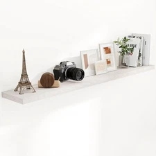 Floating Shelves 72 Inch Long, 9.3" Deep 72"W x 9"D x 1.5"H, Set of 1 Brich