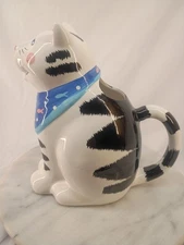 1990s Certified International Corp. CoCo Dowley Ceramic cat pitcher EUC