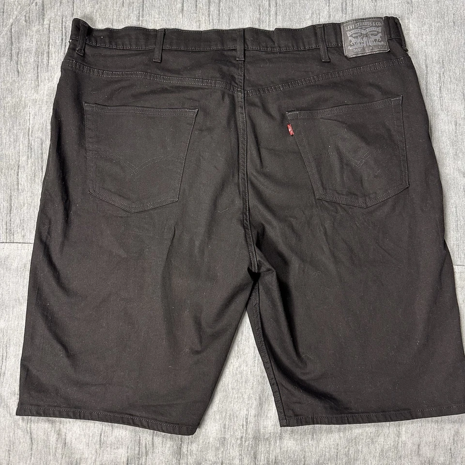 Levi's Denim Shorts Mens 46 Black 5-Pocket Red Tab Zip Fly Casual - Image 3 of 4