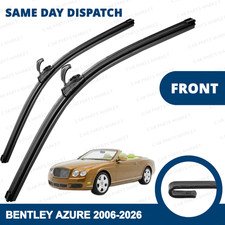Front Windscreen 22" 22" Flat Aero Wiper Blades Pair for Bentley Azure 2006-2026