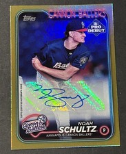 2024 Topps Pro Debut Noah Schultz Auto Gold /50 PD-97