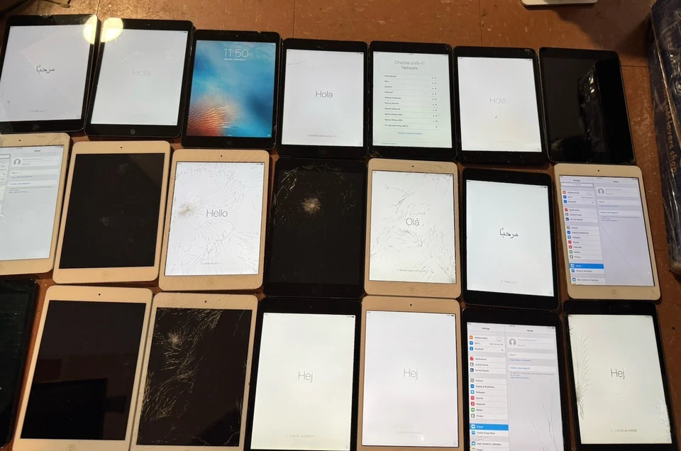 Lot Of 29 {BROKEN} Apple iPad Mini 1st Gen. 16GB, Wi-Fi A1432 Glass Cracked - Image 2 of 3