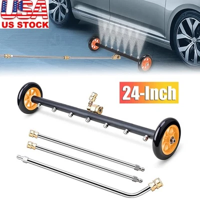 Pressure Power Washer Undercarriage Under Car Cleaner 24" 4000 PSI Water Broom