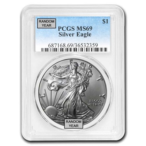 1 oz American Silver Eagle MS-69 PCGS (Random Year) - Picture 4 of 4