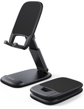 Cell Phone Stand for Desk - Height Adjustable Foldable Mobile Phone Holder, P...