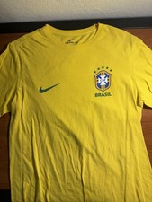 Brazil National Team Nike Cotton T-Shirt  Neymar  CBF Crest  Men  s Medium