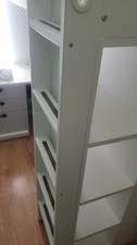 White Loft Bed with Desk & Wardrobe/storage