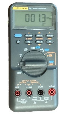 Fluke 787 ProcessMeter Digital Multimeter, Slightly Used, Leads, Probes, Case