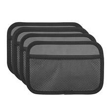 4-Piece Car Organizer Net Pocket, Side Pocket Holder, Phone Sunglasses