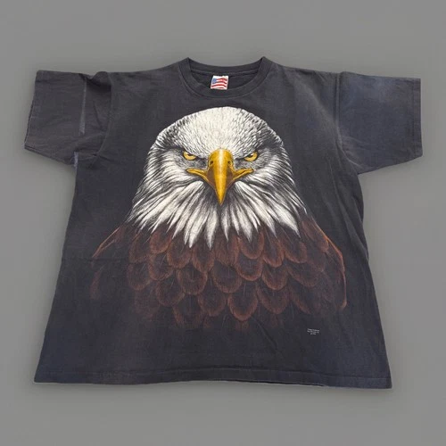 Vintage 1993 Trinity Products Bald Eagle T Shirt Sz XL Single Stitch Made In USA