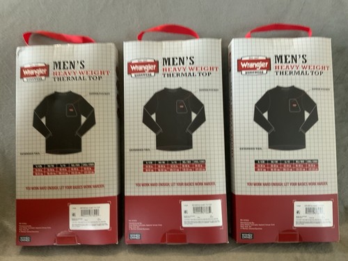 3x - Wrangler Heavyweight Thermal Top Zip Pocket Size L - Black, Blue, Gray - Picture 2 of 5
