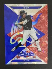 2025 Panini Crusade - Crusade JD Dix, JD Dix #21 Blue Cracked Ice (RC)