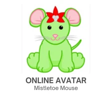 Webkinz Classic Mistletoe Mouse Christmas Pet Code Only